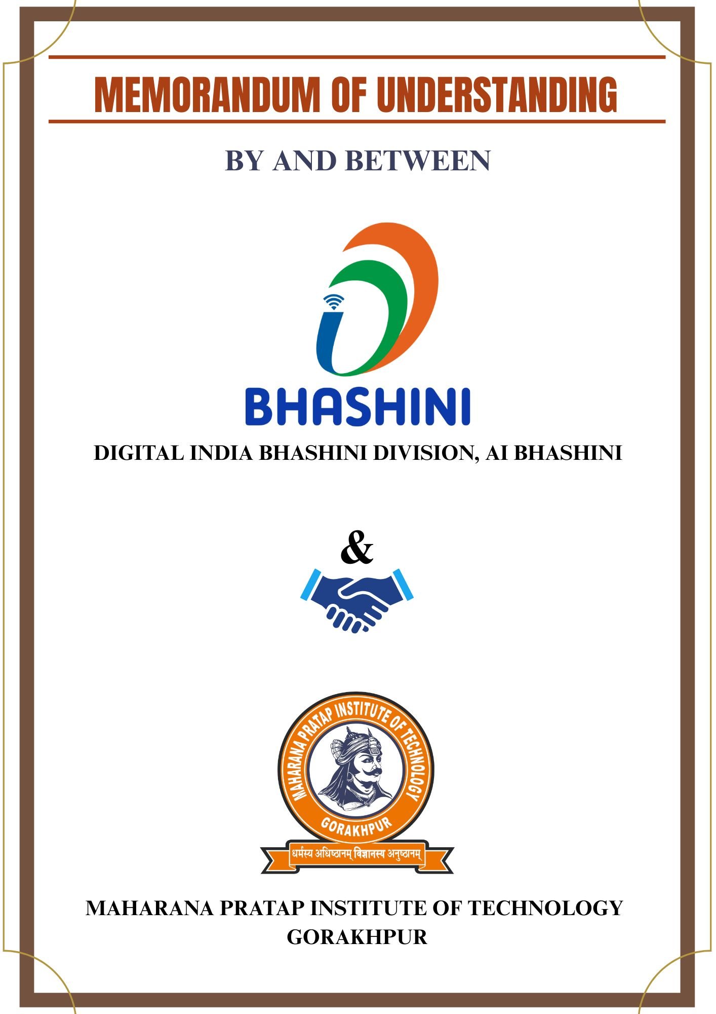 MoU signing with Bhashini